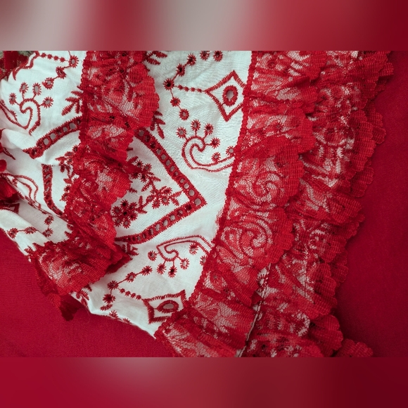 Eva Franco Embroidered Wide Sleeve Blouse - Picture 6 of 8